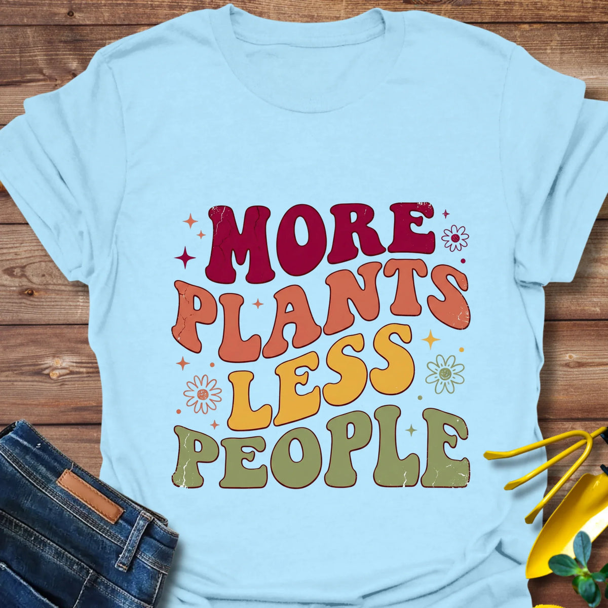 More Plants Less People T-Shirt product image 3