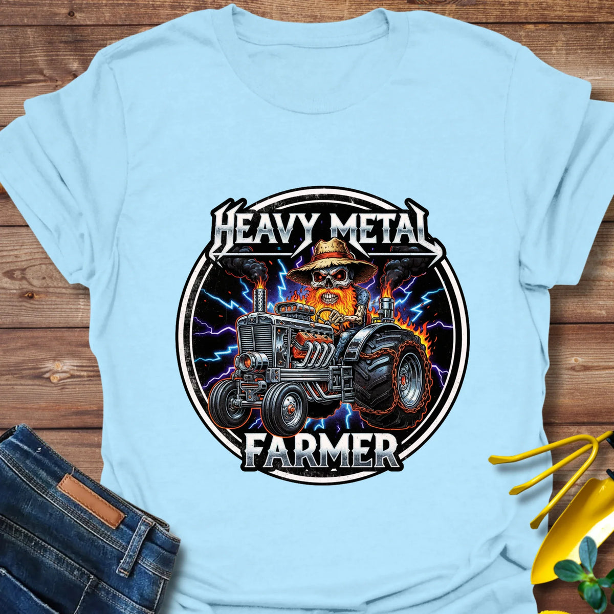 Heavy Metal Farmer T-Shirt product image 2