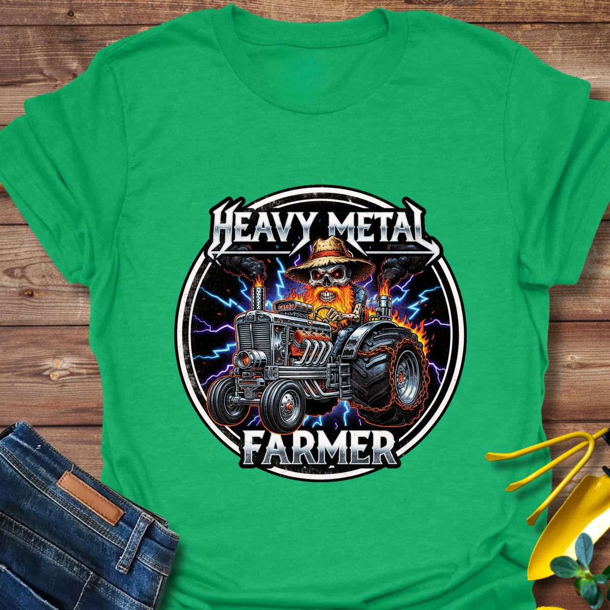 Heavy Metal Farmer T-Shirt product image 4