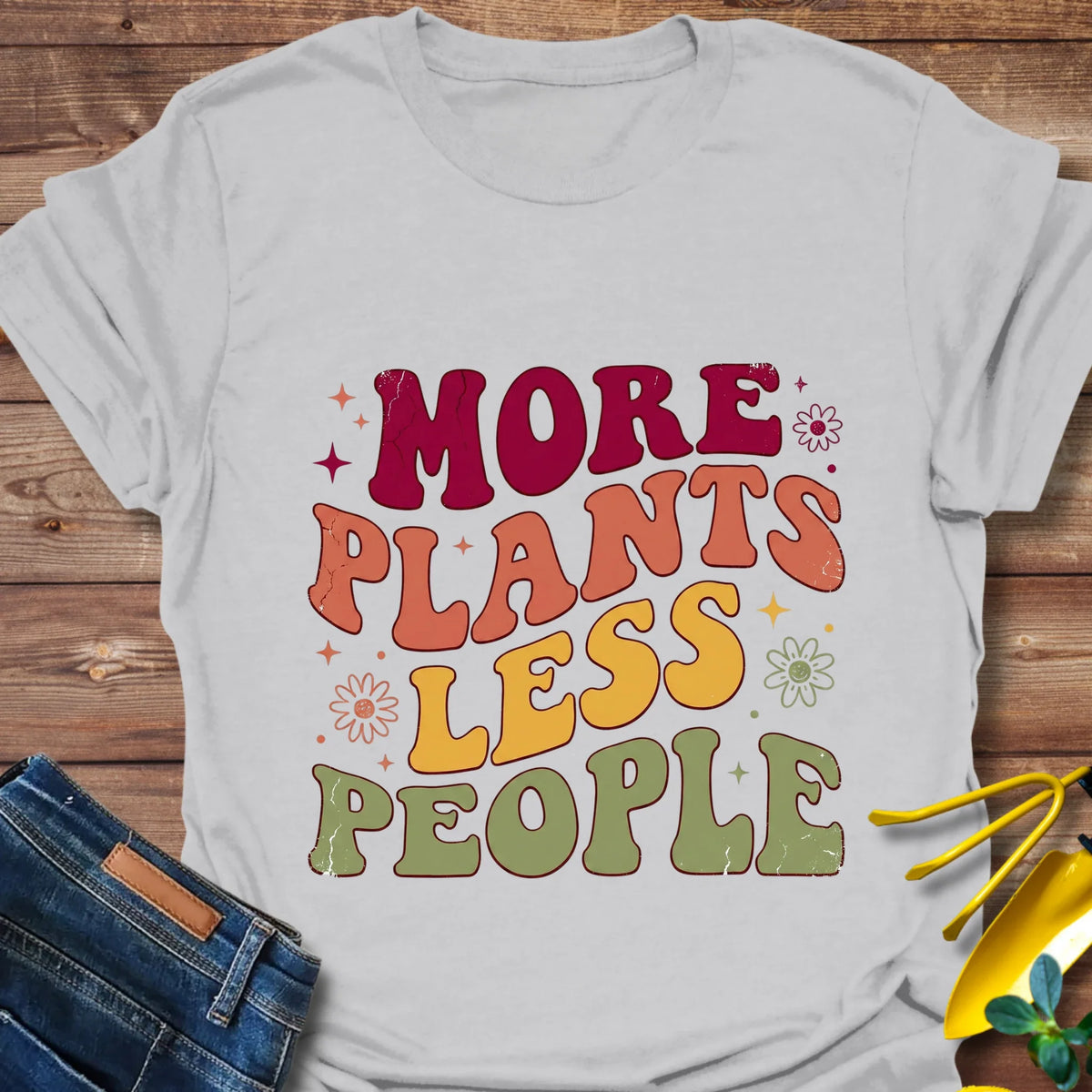 More Plants Less People T-Shirt product image 6