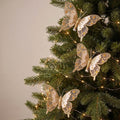 Gold Butterfly Pin Christmas Ornament