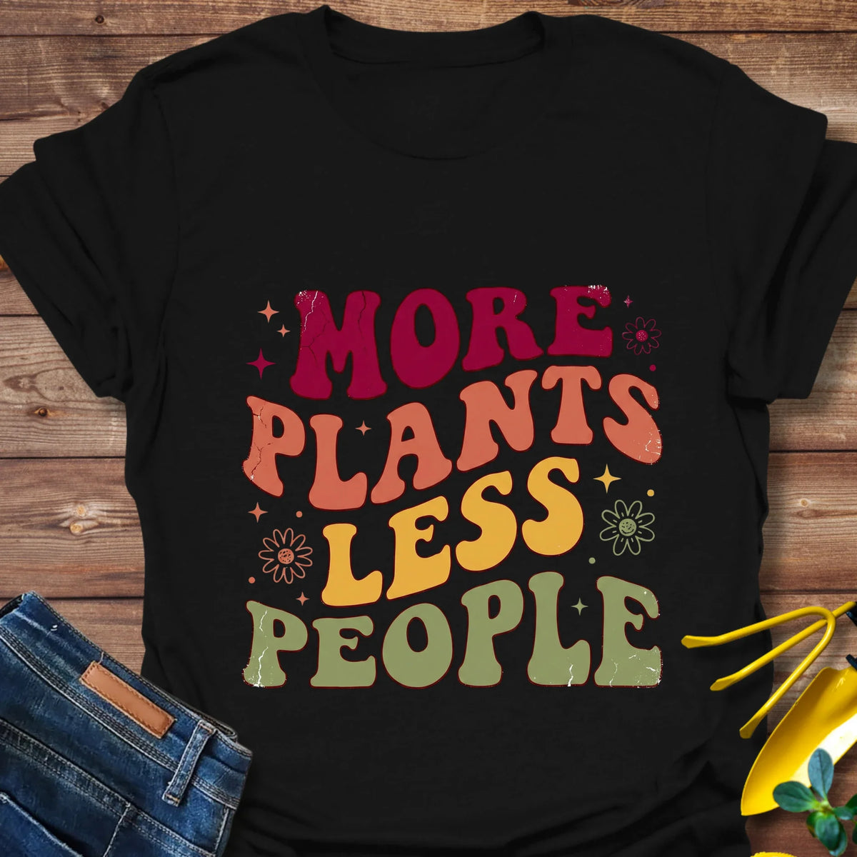 More Plants Less People T-Shirt product image 1