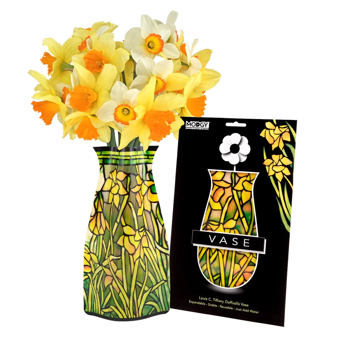 Expandable Flower Vase -  Tiffany Daffodils