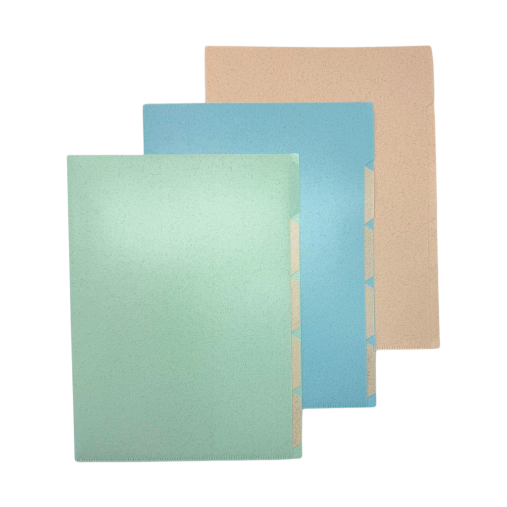 Wheat Fibre 4 Compartment L Folder
