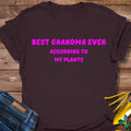According To My Plants T-Shirt product image 1