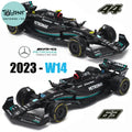 Bburago 1:43 Mercedes-AMG Petronas F1 Team W14 2023 #44 Hamilton #63 George Russell Alloy Car Die Cast