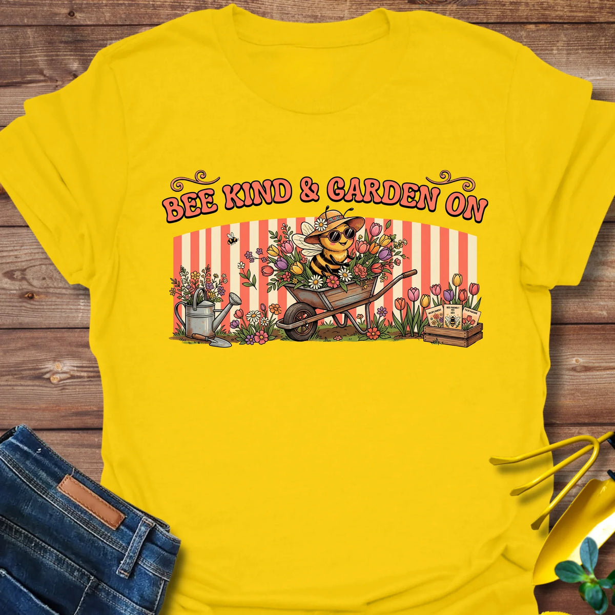 Bee Kind & Garden On T-Shirt product image 4