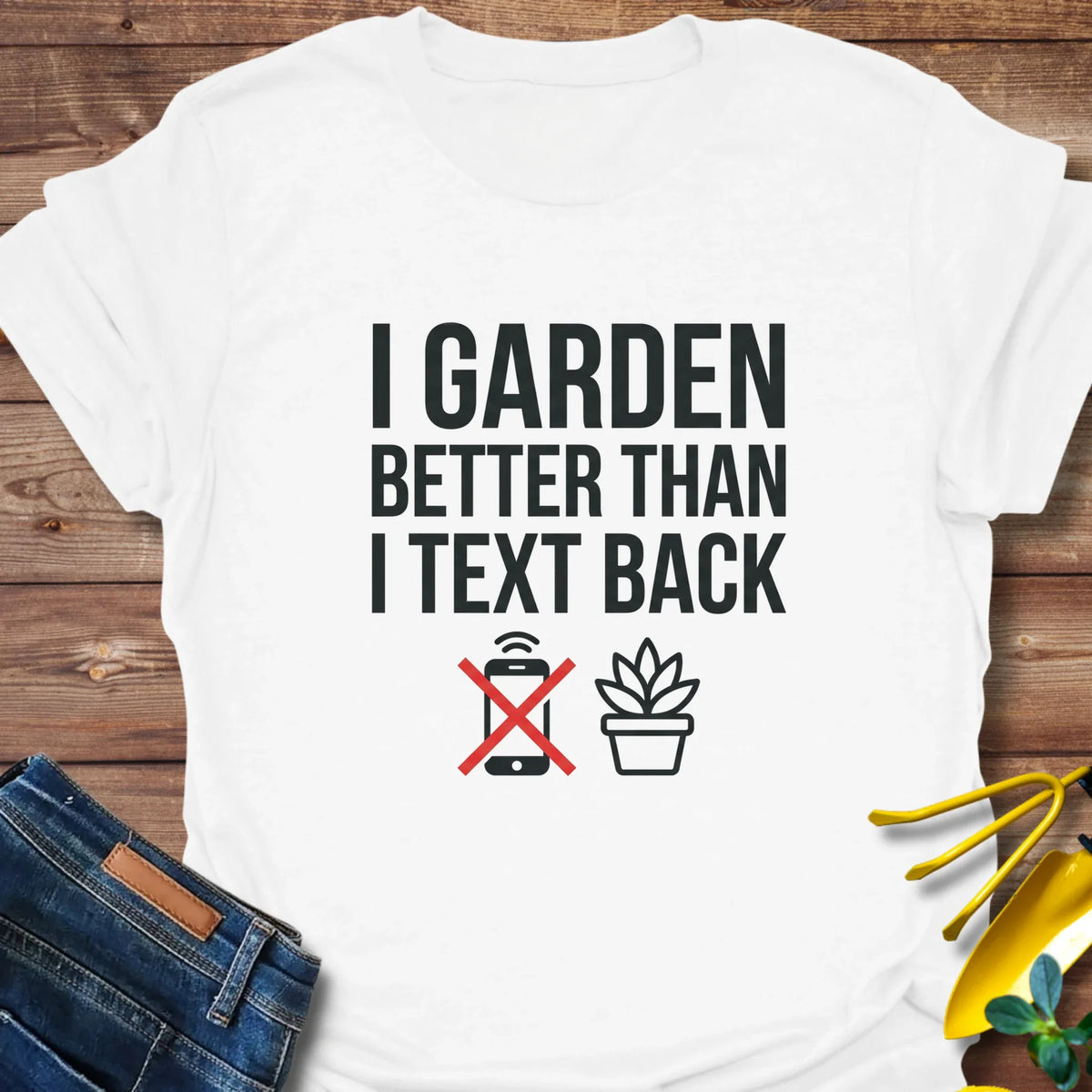 Garden Text T-Shirt product image 1