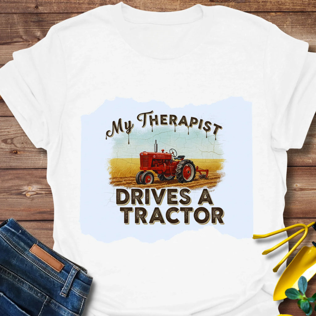Drives A Tractor T-Shirt product image 2