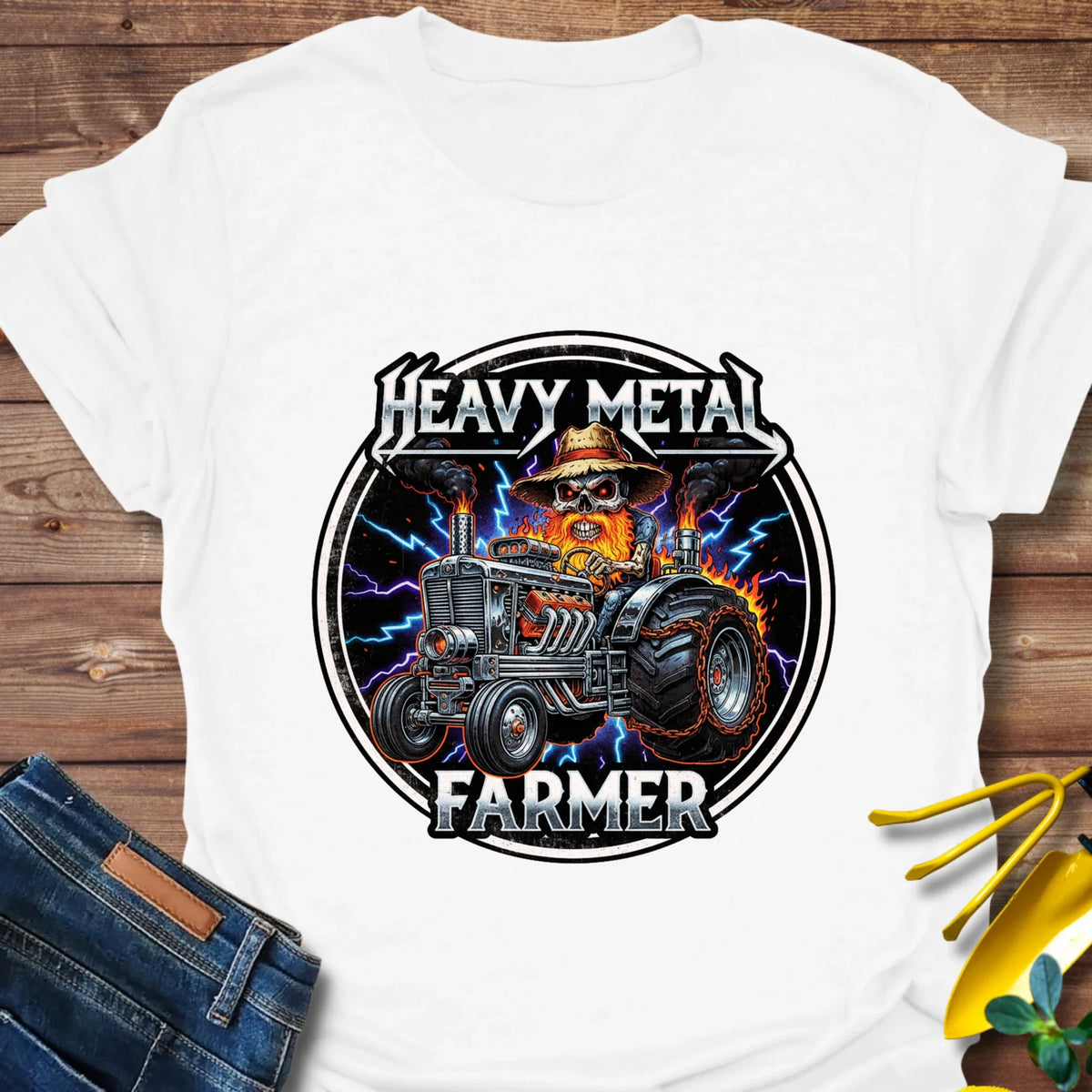 Heavy Metal Farmer T-Shirt product image 3