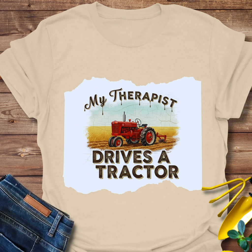 Drives A Tractor T-Shirt product image 6