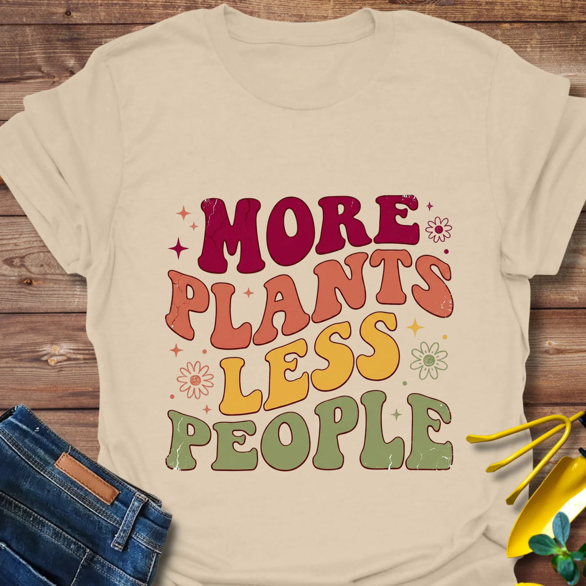 More Plants Less People T-Shirt product image 7