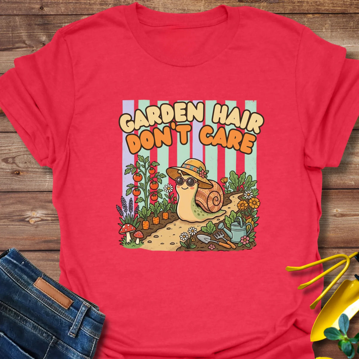 Garden Hair Don’t Care T-Shirt product image 6