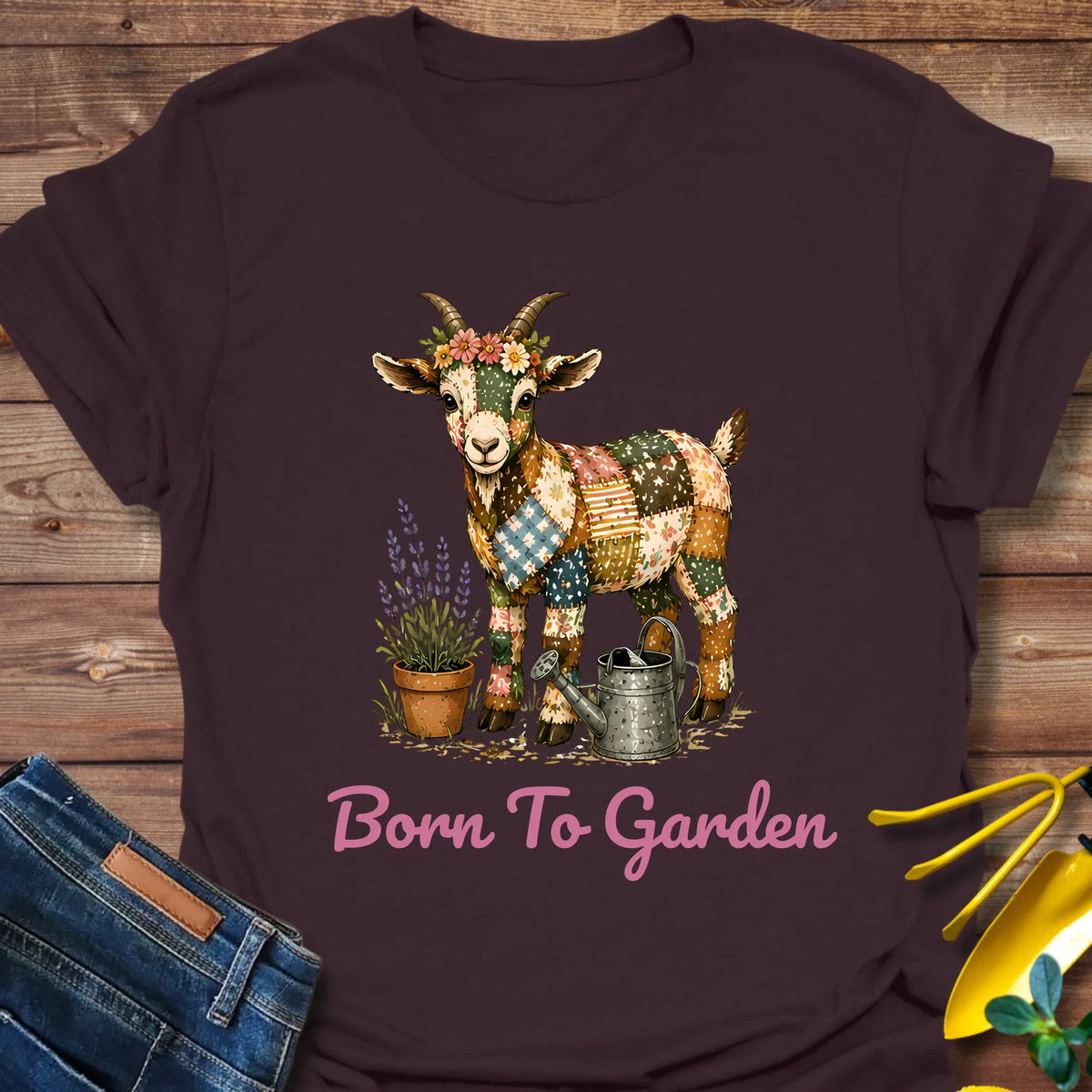 Goat Born To Garden T-Shirt product image 2