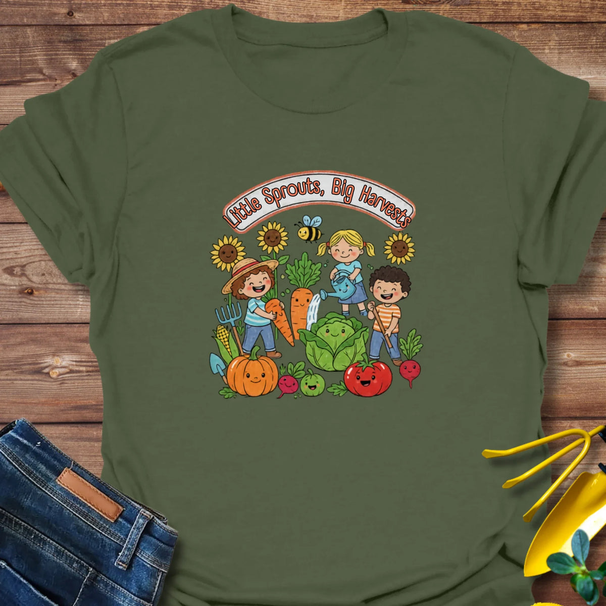 Little Sprouts, Big Harvests T-Shirt product image 2