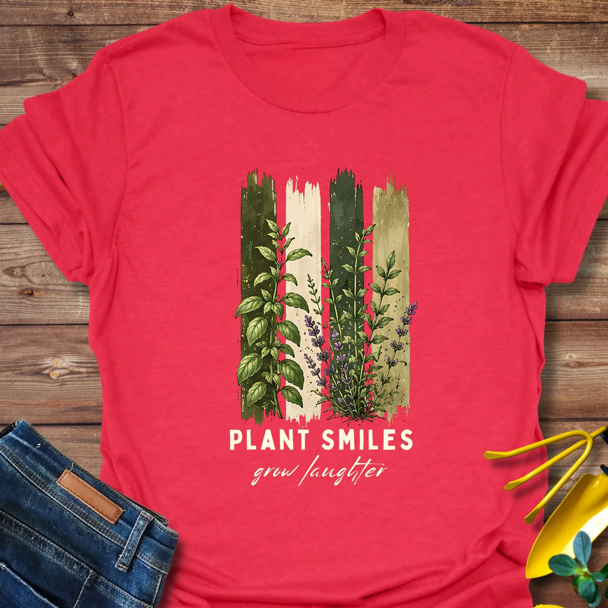 Plant Smiles Grow Laughter T-Shirt product image 4