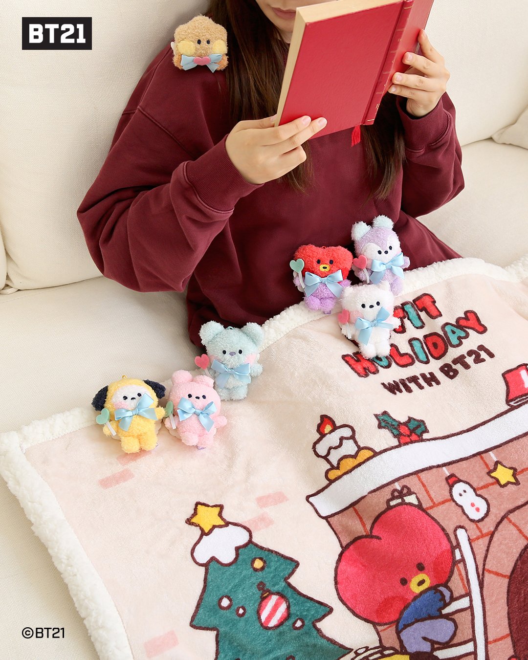 Monopoly BT21 Minini Plush Keyring [Angel]