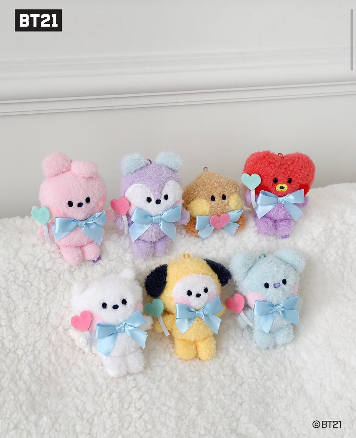Monopoly BT21 Minini Plush Keyring [Angel]