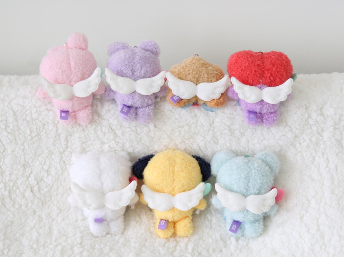 Monopoly BT21 Minini Plush Keyring [Angel]