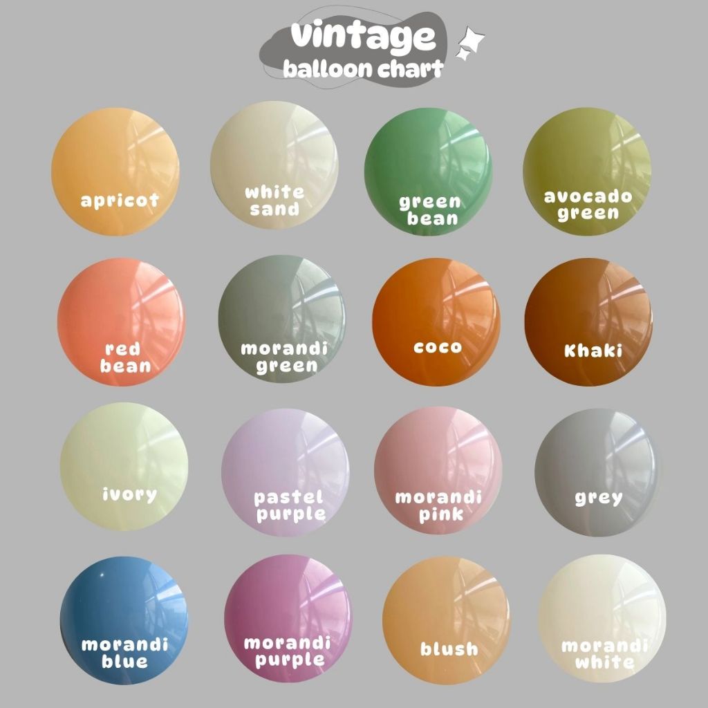 Pastel Balloon 12 inch 5 inch